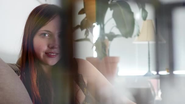 portrait of beautiful woman - Felvétel, videó
