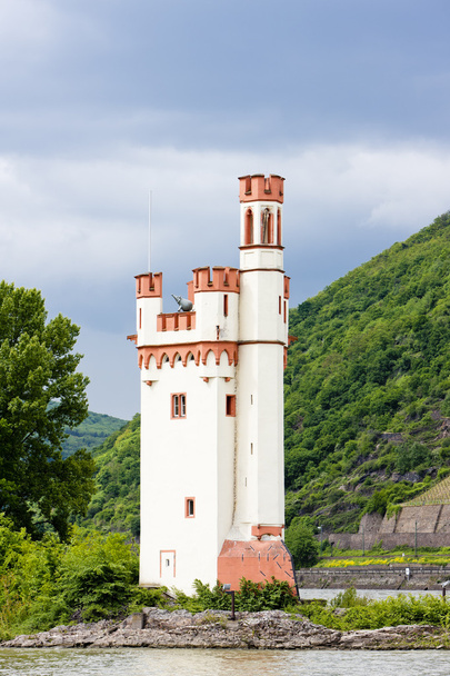 maeuseturm Binger, Πύργος ποντίκι στο Ποντικονήσι, Ρηνανία-ΠΑΛΑΤΙ - Φωτογραφία, εικόνα