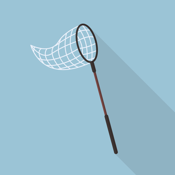 Butterfly net flat icon - Vector, Image