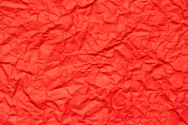 Κόκκινο τσαλακωμένο χαρτί, για υπόβαθρα - Φωτογραφία, εικόνα