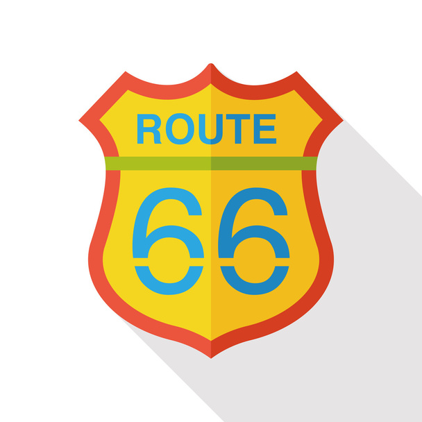 car route sign flat icon icon element - Vector, Image