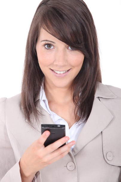 Businesswoman on mobile phone - Zdjęcie, obraz