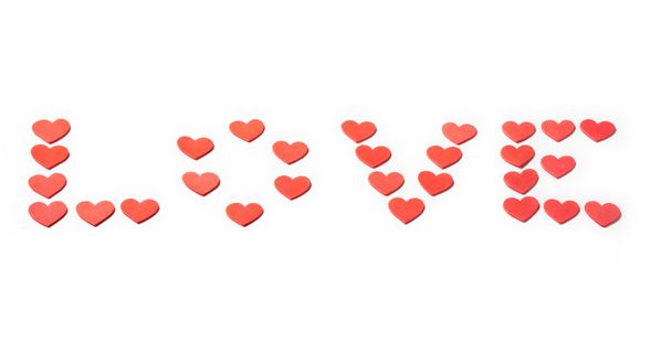 Διακόσμηση κόκκινο καρδιά του Αγίου Βαλεντίνου - Φωτογραφία, εικόνα