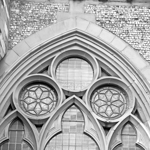 door southwark  cathedral in london england old  construction an - Фото, зображення