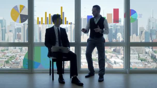 επιχειρηματίες, έχοντας μια επαγγελματική συνάντηση - Πλάνα, βίντεο