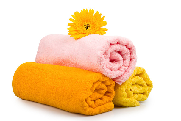 Asciugamani e fiori
 - Foto, immagini