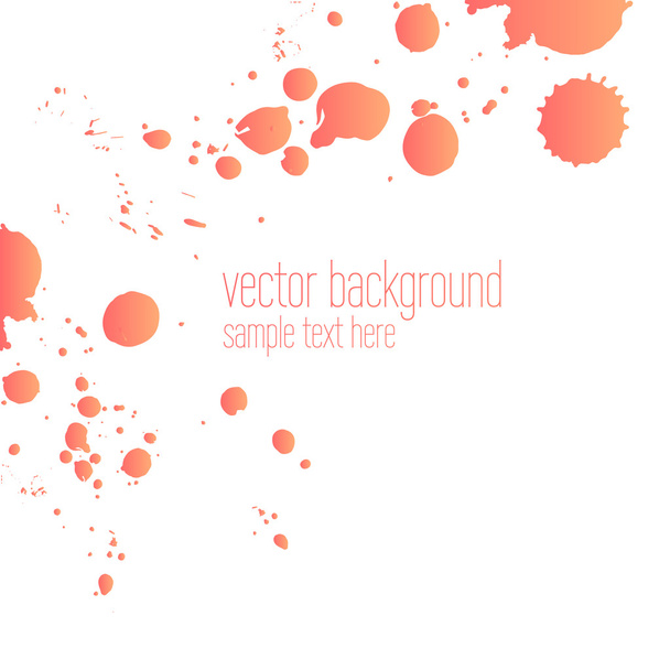 Vector abstract artistic colorful ink drops background template - Vektör, Görsel