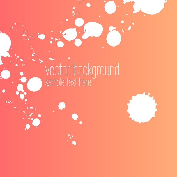 Vector abstract artistic colorful ink drops background template - Vecteur, image