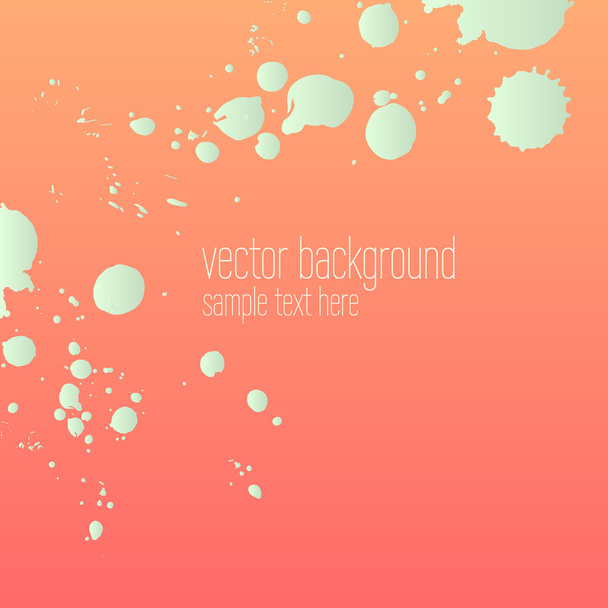 Vector abstract artistic colorful ink drops background template - Vector, afbeelding