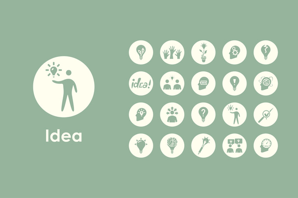 Set of idea icons - Vector, Image