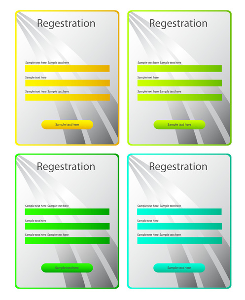 illustratie van instellen registratie - Vector, afbeelding