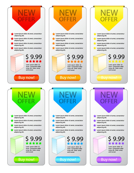 Labels stickers - Vector, Image