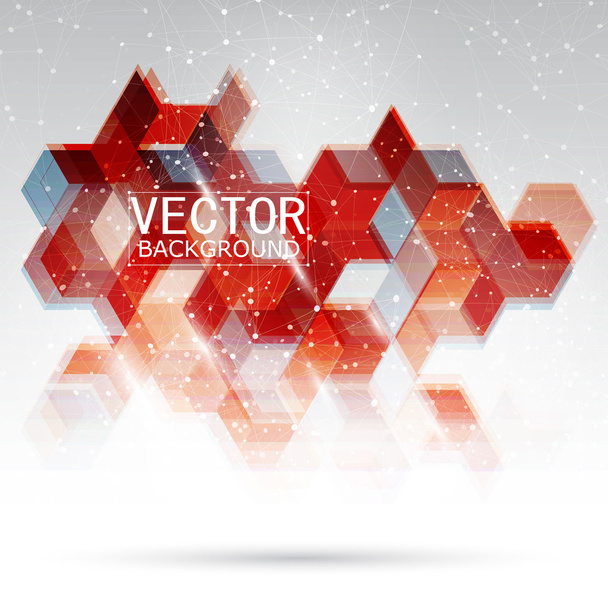 Vector Abstract Design Hexagonal Background - Vektor, obrázek