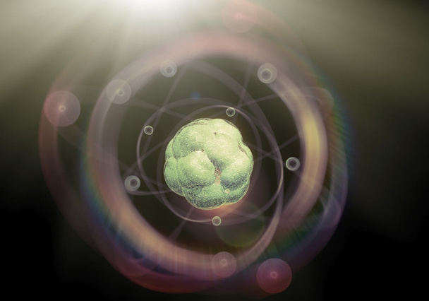 Atom parçacık arka plan - Fotoğraf, Görsel