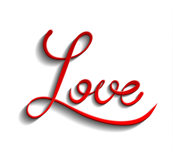 red word Love - Vector, imagen