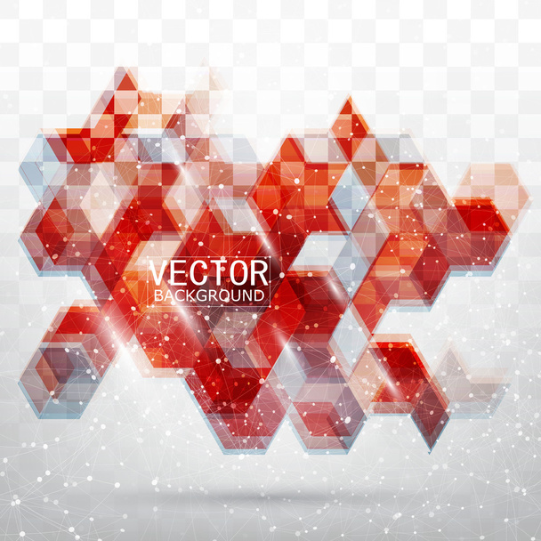 Vector Abstract Design Hexagonal Background - Vektor, obrázek