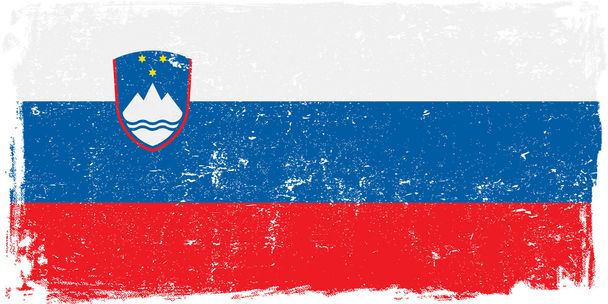 Eslovénia Vector Bandeira em Branco
 - Vetor, Imagem