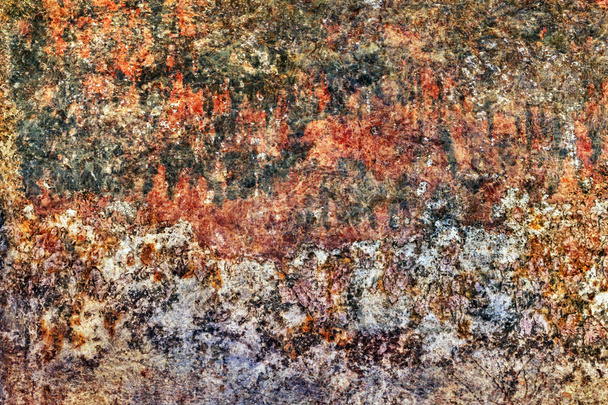 Stare bardzo skorodowane bitumicznych Floater metalowych powierzchni Grunge tekstury - Zdjęcie, obraz