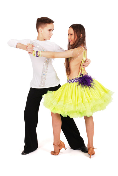 αγόρι και κορίτσι χορό χορό αιθουσών χορού - Φωτογραφία, εικόνα