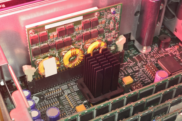 inside server (server motherboard) - Photo, Image