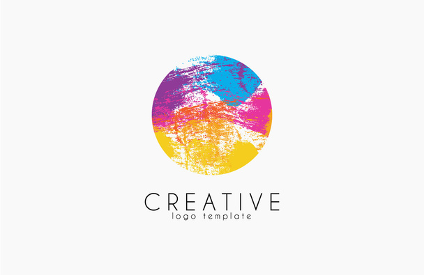 Creative logo. Colorful logo. geometric icon. fashion logo. Bright logo. Geometric logo. Company logo. Vector logo icon - Vector, Image