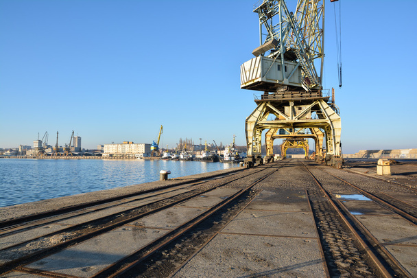 Seaport and port cranes - Photo, Image