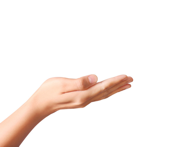 Open palm hand gesture - Foto, imagen