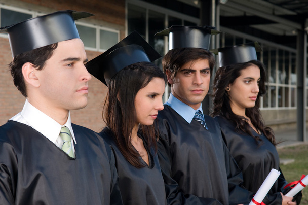 Studenten afgestudeerd aan de Universiteit - Foto, afbeelding