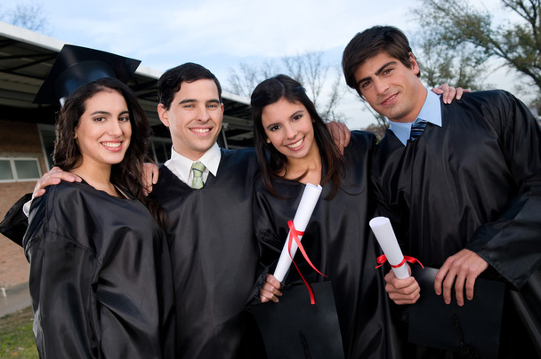 Onların diplomalar tutan öğrenciler - Fotoğraf, Görsel