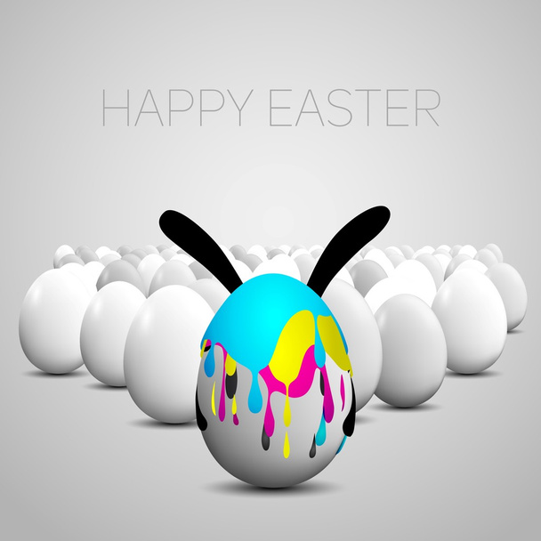 Happy Easter card - Vector, Image
