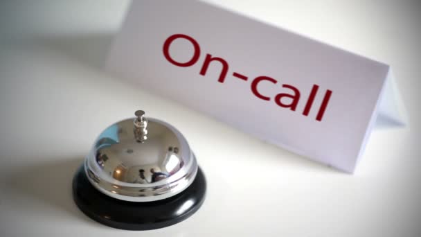 On-call Service Desk Bell - Materiał filmowy, wideo