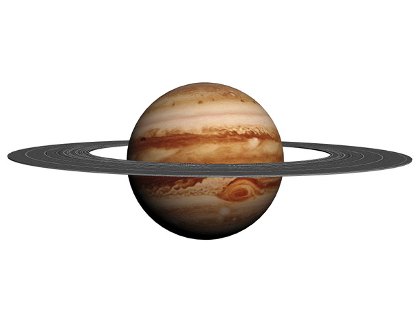 Questa bella immagine 3D mostra il pianeta saturno
 - Foto, immagini
