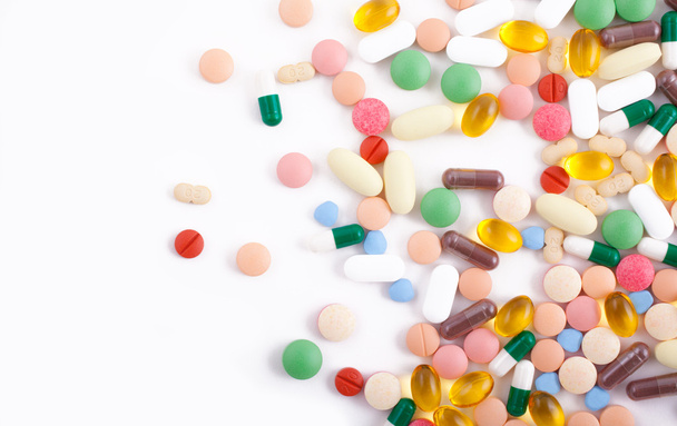 Pills, tablets and capsules - Fotoğraf, Görsel