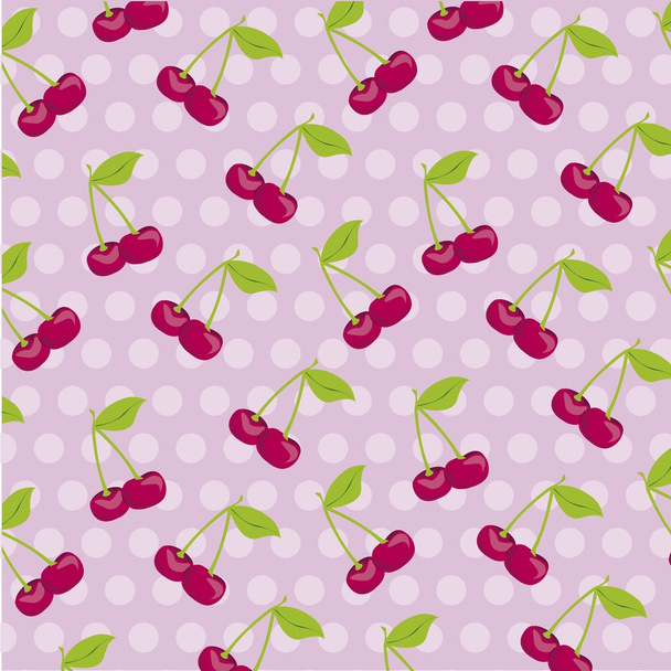 Pattern of cherries - Vector, Image