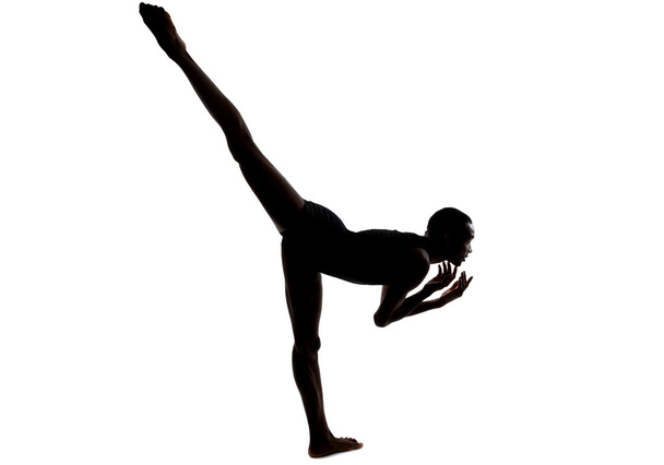 flexible male dancer posing and balancing - Fotografie, Obrázek