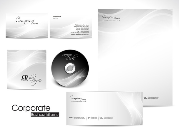 Professional Corporate Identity kit or business kit. - Vector, afbeelding