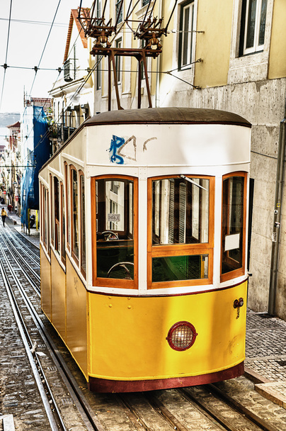  Bica lanovkou v Lisabonu, Portugalsko  - Fotografie, Obrázek