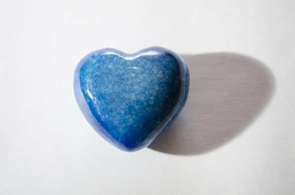 Kő kék szív - Fotó, kép