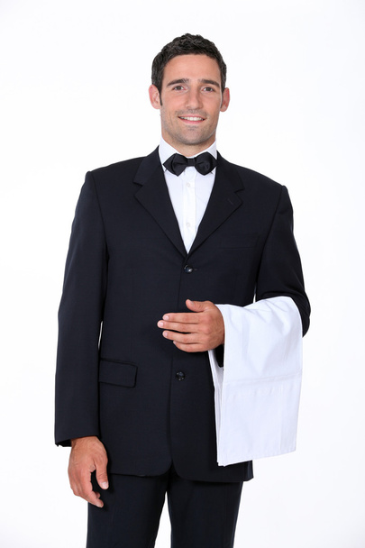 Portrait of a waiter - Foto, Imagen