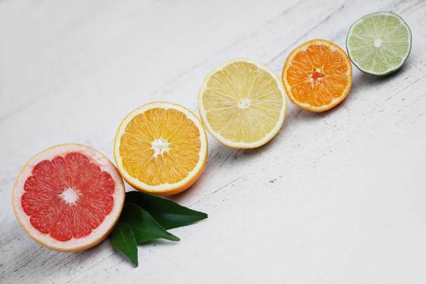 Barevné citrusové řádek - Fotografie, Obrázek