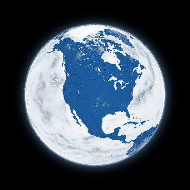 Nordamerika auf dem Planeten Erde - Foto, Bild