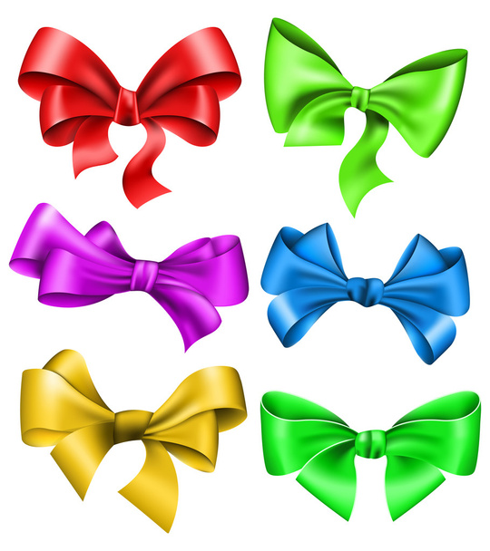 Set of bow - Vector, Image