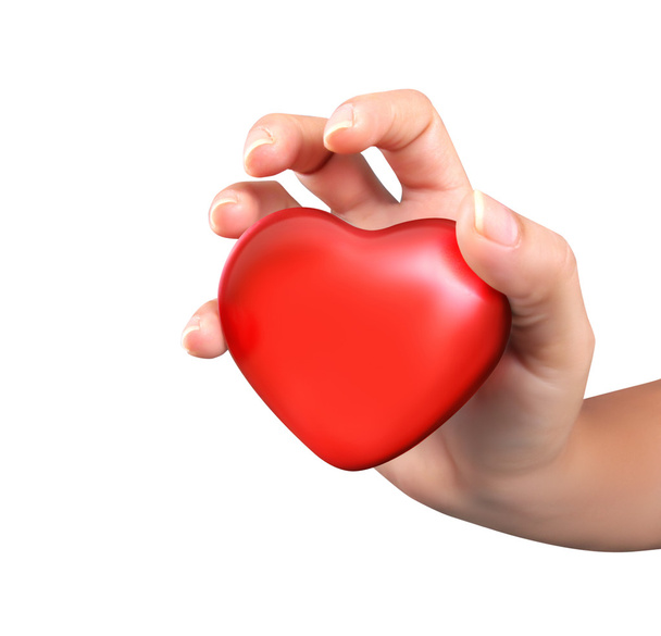 Червоне серце в руках
 - Фото, зображення