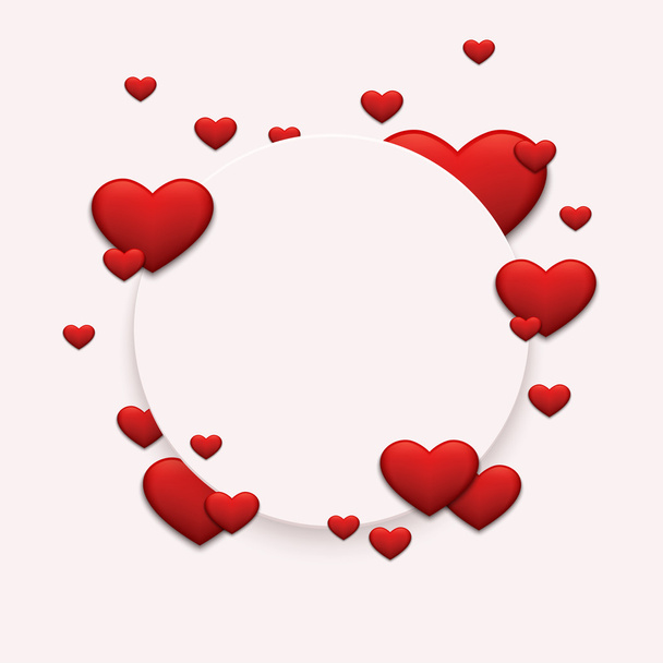 De dag van Valentijnskaarten vector moderne rode of 8 maart - Vector, afbeelding