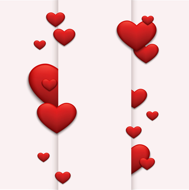 De dag van Valentijnskaarten vector moderne rode of 8 maart - Vector, afbeelding