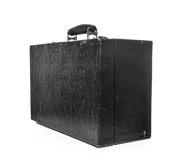 Old black suitcase. - Foto, Imagem