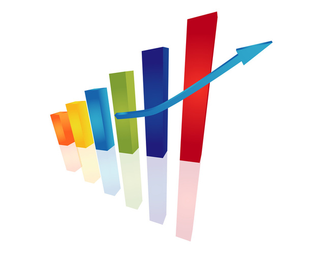 Colorful chart - Vector, Image