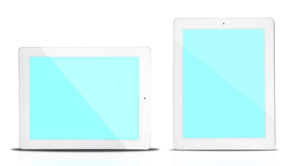 Beyaz tablet bilgisayarlarda - Fotoğraf, Görsel