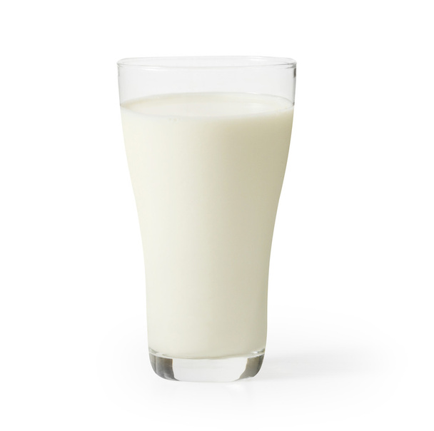 ποτήρι γάλα απομονωμένη με διαδρομή αποκοπής  - Φωτογραφία, εικόνα