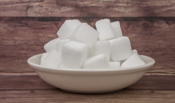 λευκή ζάχαρη κύβους - Φωτογραφία, εικόνα